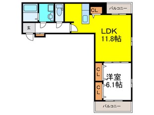 ウェルス暁の物件間取画像